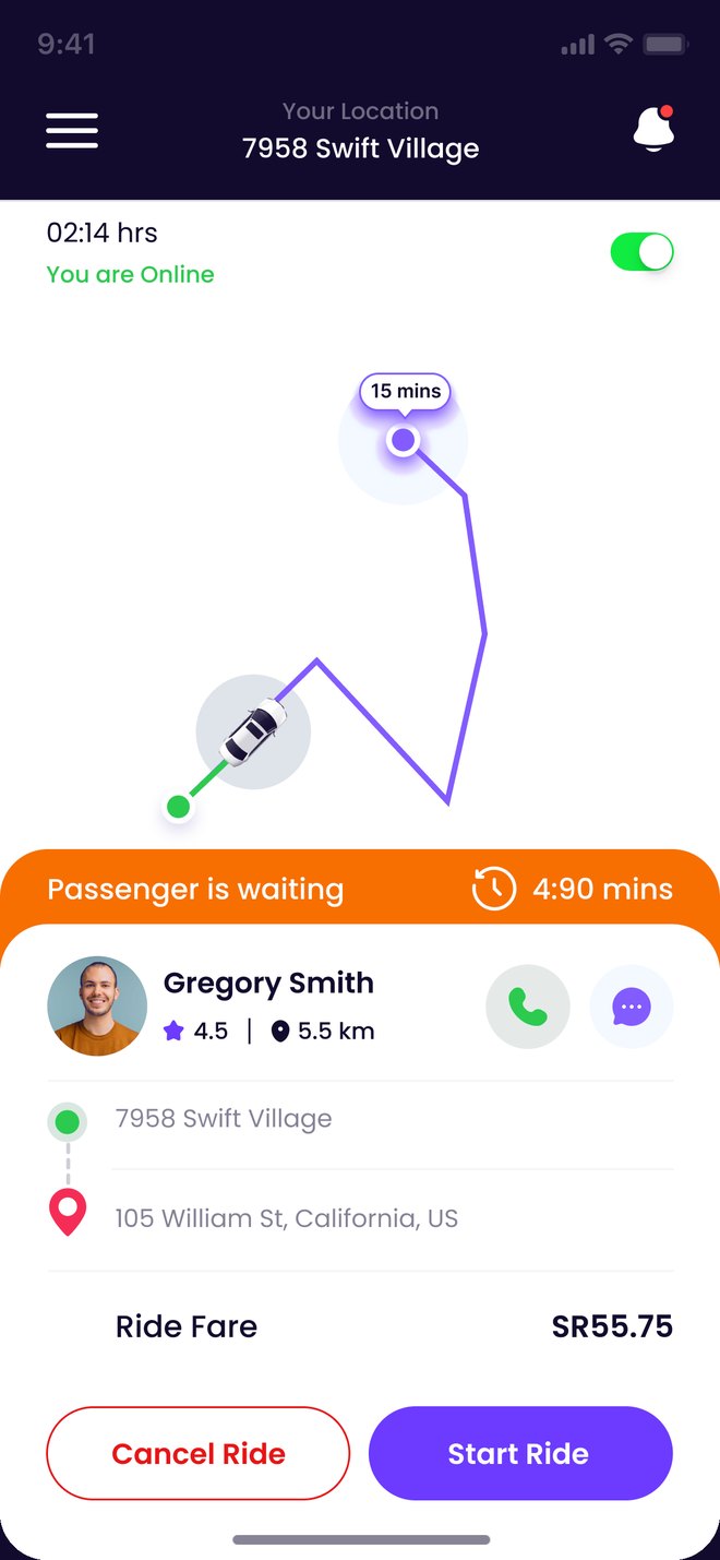 Live trip tracking