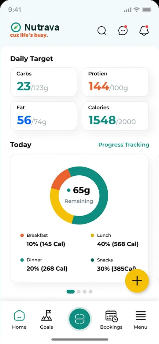 Nutrava screen
